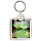 Keep Calm Love Ice Cream & Drink Champagne - Square Keyring