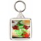 Keep Calm and Love Cream Teas - Square Keyring