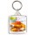 Keep Calm and Love Fish Fingers - Square Keyring