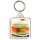 Keep Calm and Love Fish Finger Butties - Square Keyring