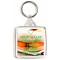 Keep Calm and Love Fish Finger Butties - Square Keyring