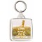 Keep Calm and Love Apple Pie & Custard - Square Keyring