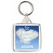 Keep Calm and Try Again - Square Keyring