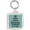 Keep Calm because Science is Fun! - Square Keyring