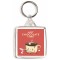 Hot Chocolate Time - Square Keyring