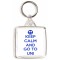 Keep Calm and Go to Uni - Square Keyring