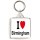 I Love (heart) Birmingham - Square Keyring