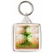 Keep Calm and Love Mince Pies - Square Keyring