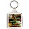 Keep Calm Love Mince Pies and Mulled Wine - Square Keyring