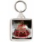 Keep Calm and Love Christmas Pudding - Square Keyring