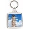 Keep Calm and Love Epsom - Square Keyring