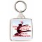 Education is Important but Dance is Importanter - Square Keyring