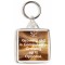 Growing old is Compulsory, Growing up is Optional. - Square Keyring
