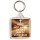 He is Not Here, He Has Risen! Luke 24:6 - Square Keyring