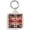 Keep Calm and Drink Gin - Square Keyring
