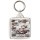 Keep Calm and Love Hippos - Square Keyring