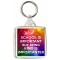 School is Important But Being Kind is Importanter - Square Keyring