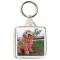 Keep Calm and Love a Labradoodle - Square Keyring