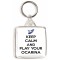 Keep Calm and Play your Ocarina - Square Keyring