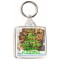 Keep Calm and Love Bread Pudding - Square Keyring