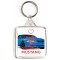 Keep Calm and Drive a Mustang - Square Keyring