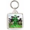 Keep Calm and Love Farming - Square Keyring