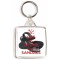 Life is better in Sandals - Square Keyring