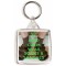 Keep Calm Wear Socks & Sandals - Square Keyring