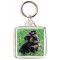 Picture of a Yorkshire Terrier - Square Keyring