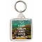 Keep Calm and Love Salmon - Square Keyring