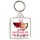 Oh No I Bought Wine instead of Milk Again! - Square Keyring