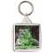 Keep Calm and Love Snow Leopards - Square Keyring