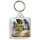 Keep Calm and Love the Lynx - Square Keyring