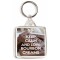 Keep Calm and Love Bourbon Creams - Square Keyring