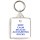 Keep Calm because Accounting Rocks - Square Keyring