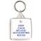 Keep Calm because Accounting Rocks - Square Keyring