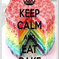 Keep Calm and Eat Cake - Jumbo Fridge Magnet