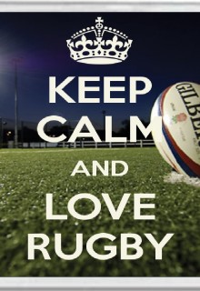 Keep Calm and Love Rugby - Jumbo Coaster